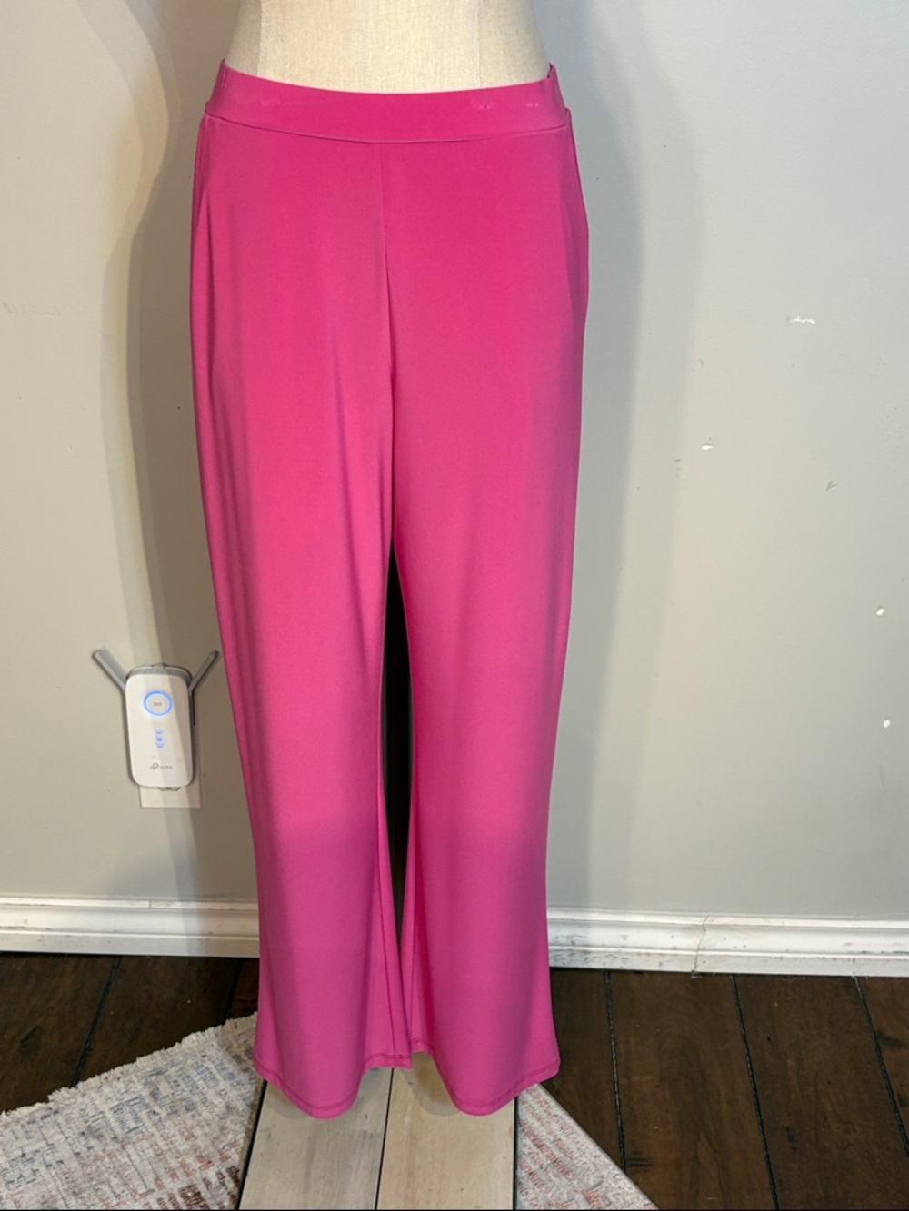 Sympli Wide-Leg Pull-On Pants in Bright Pink